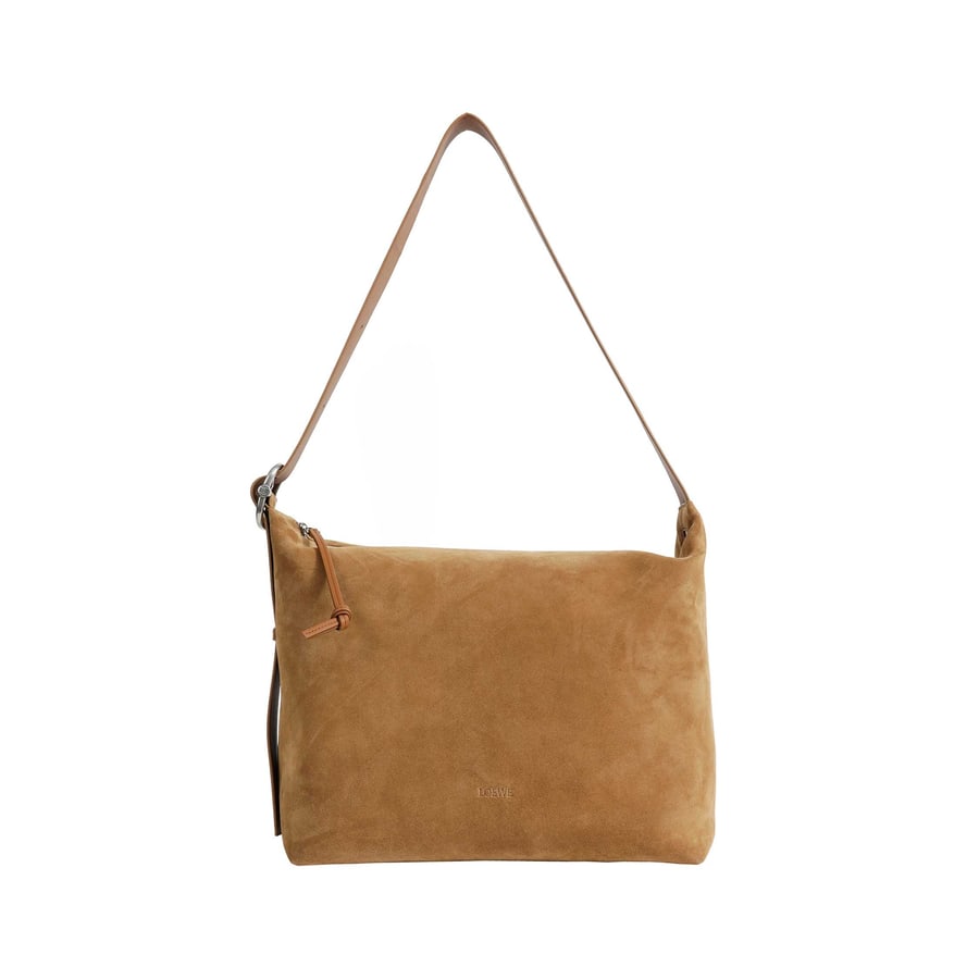 Loewe Suede Large Loop Hobo Bag, view 5