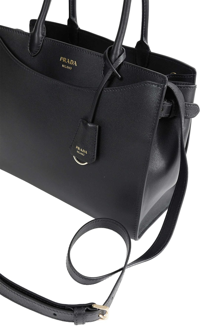 Prada Prelude Large Leather Handbag, view 4