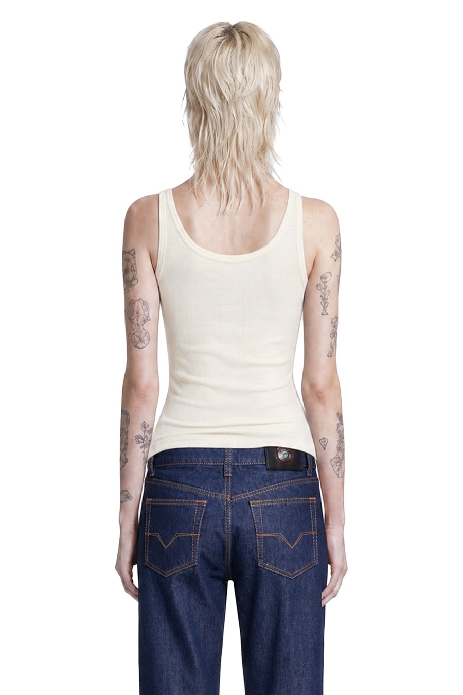 Versace Embroidered Ribbed Wool Top, view 4