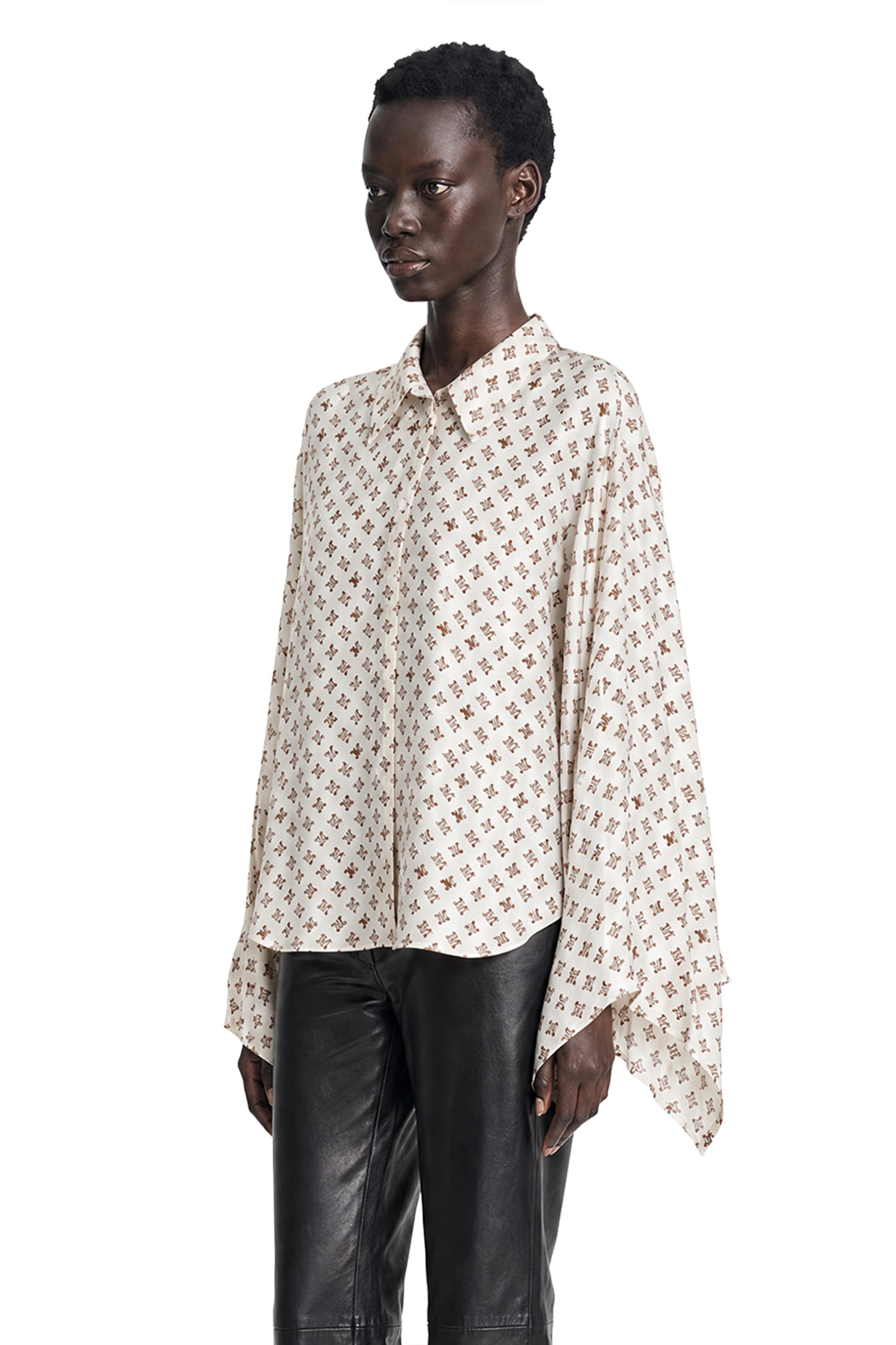 Max Mara Oversized Printed Silk Shirt, view 2