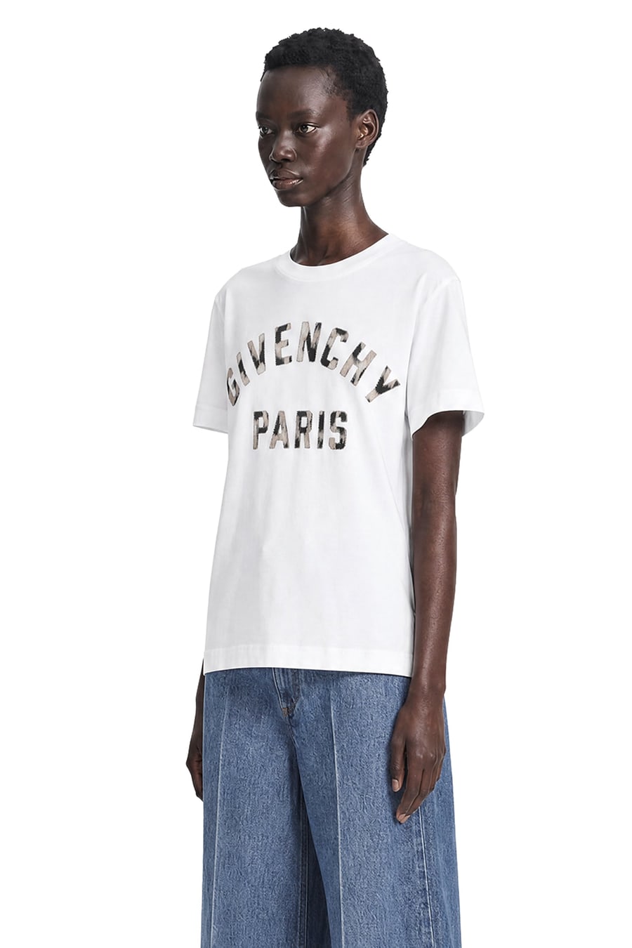Givenchy Embroidered Logo Cotton T-shirt, view 2