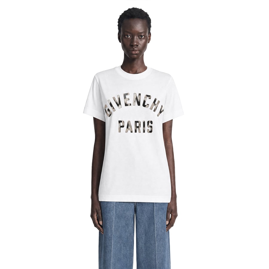 Givenchy Embroidered Logo Cotton T-shirt, view 5