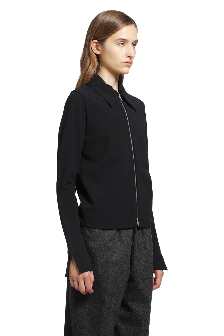 Jil Sander Jersey Zip Closure Jacket, view 3