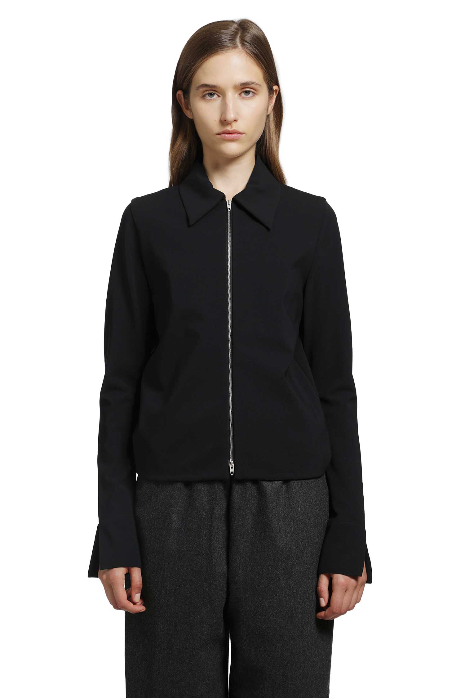 Jil Sander Jersey Zip Closure Jacket, view 2