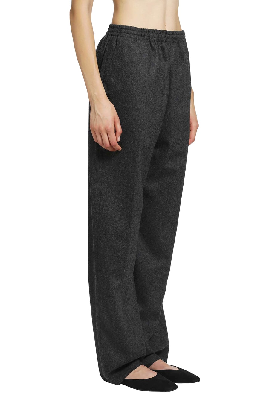 Jil Sander Wool Flannel Trousers, view 3