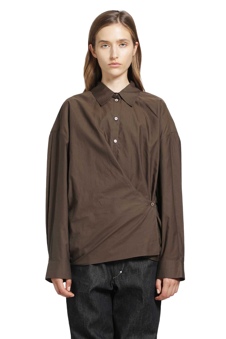 Lemaire Straight Collar Twisted Shirt, view 2