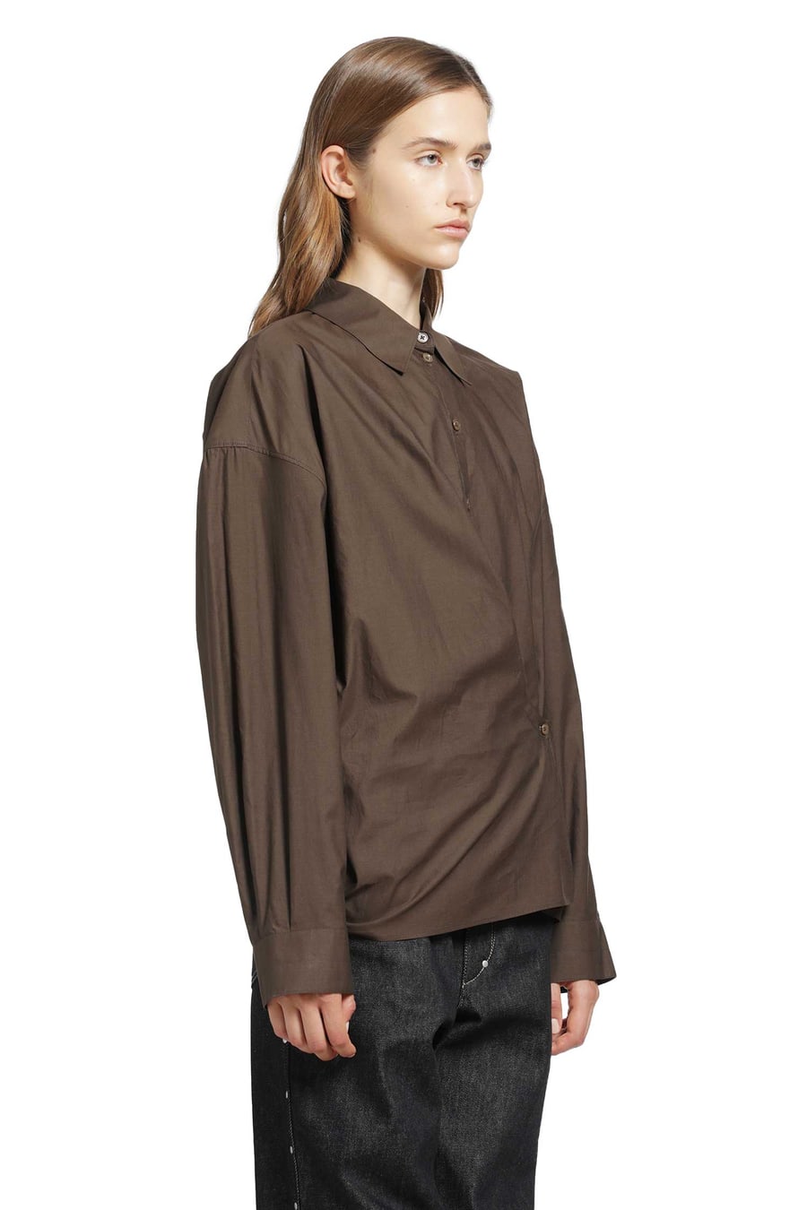 Lemaire Straight Collar Twisted Shirt, view 3