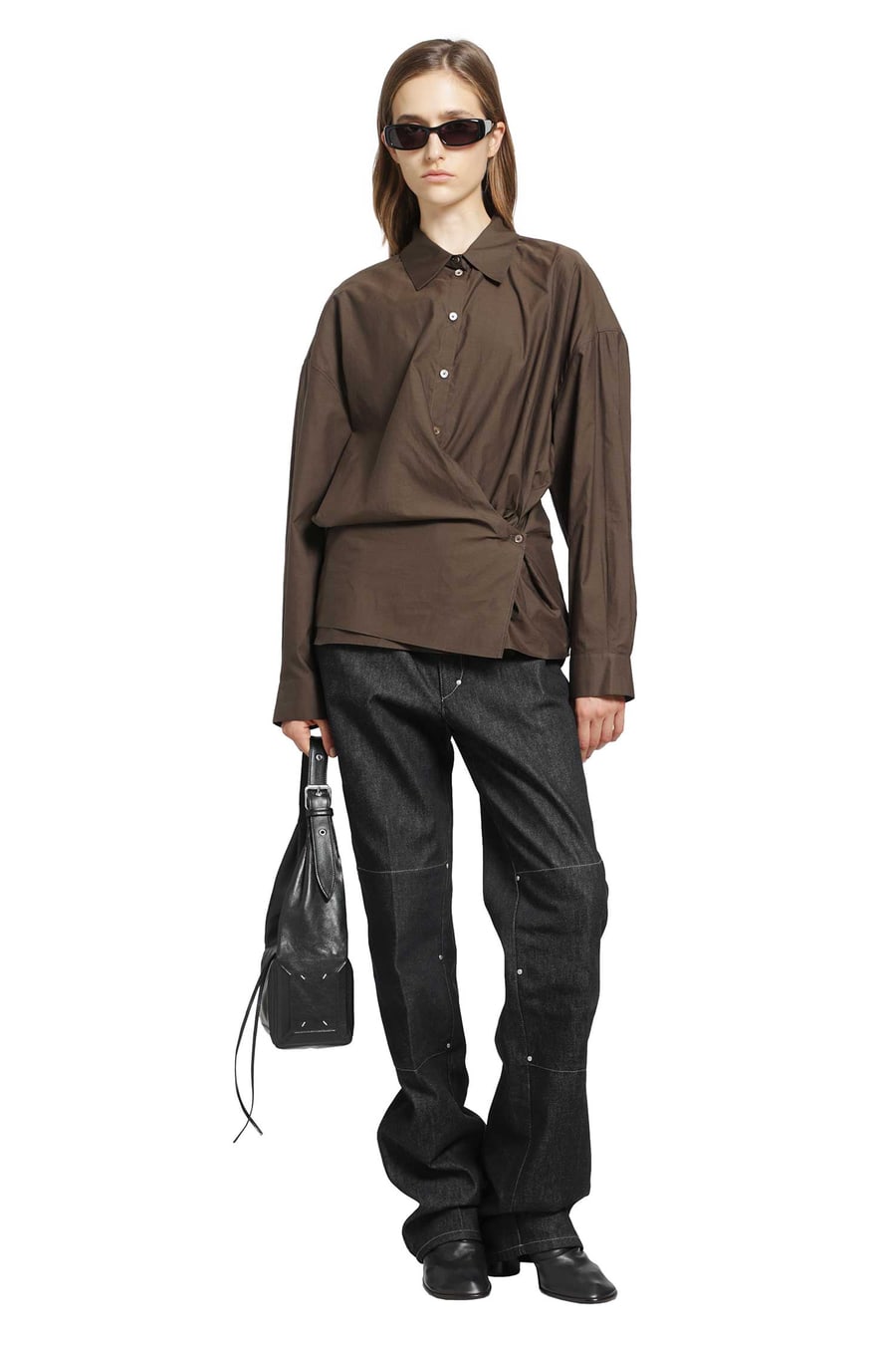 Lemaire Straight Collar Twisted Shirt, view 5