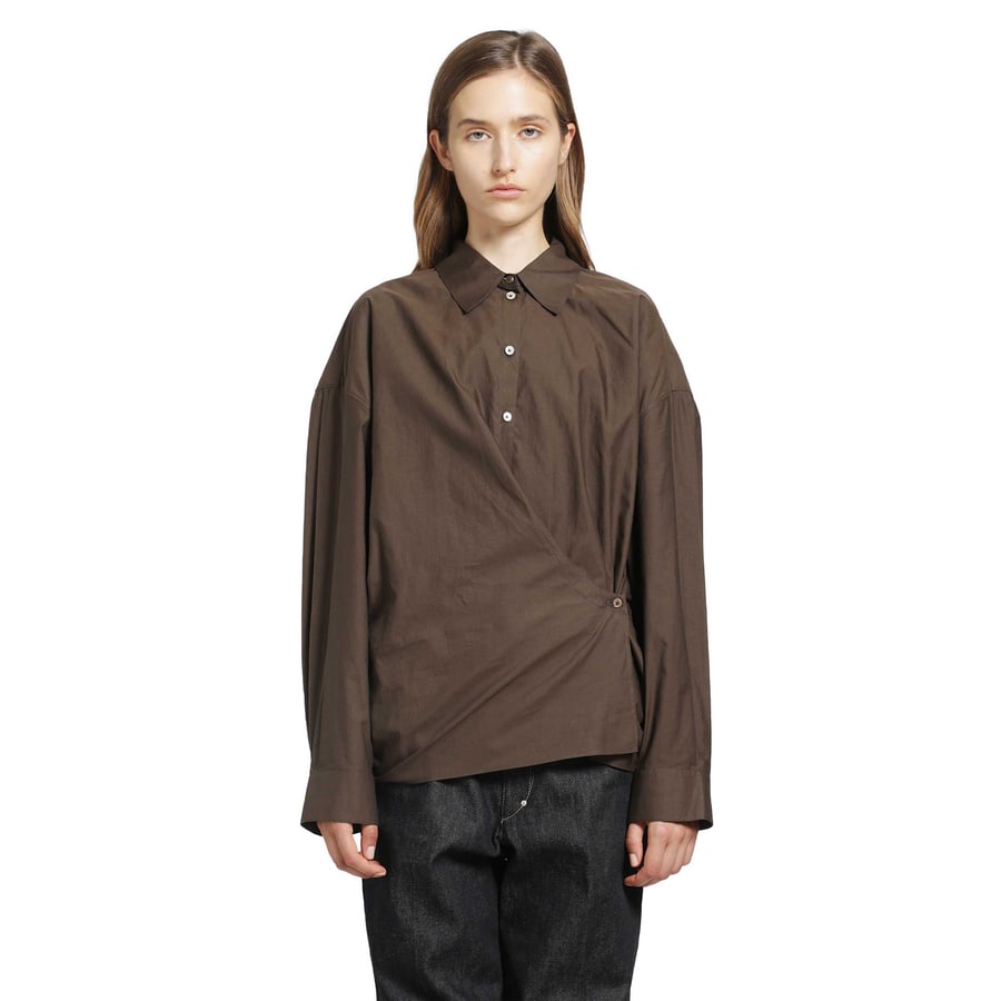 Lemaire Straight Collar Twisted Shirt, view 6