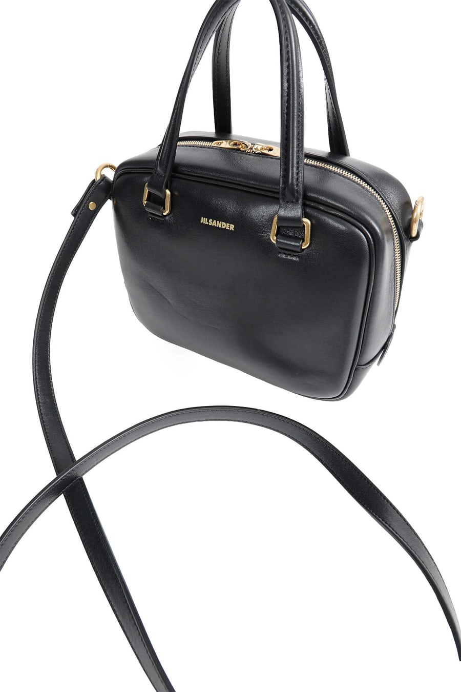 Jil Sander Vision Small Leather Top Handle Bag, view 4