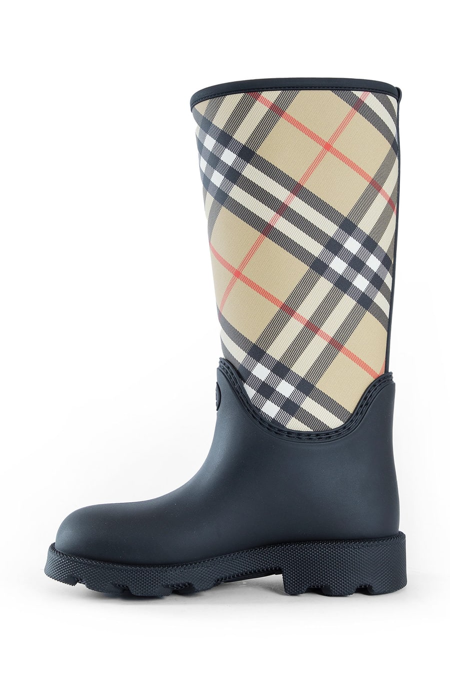 Burberry Rubber Marsh Stamp High Boots, view 4