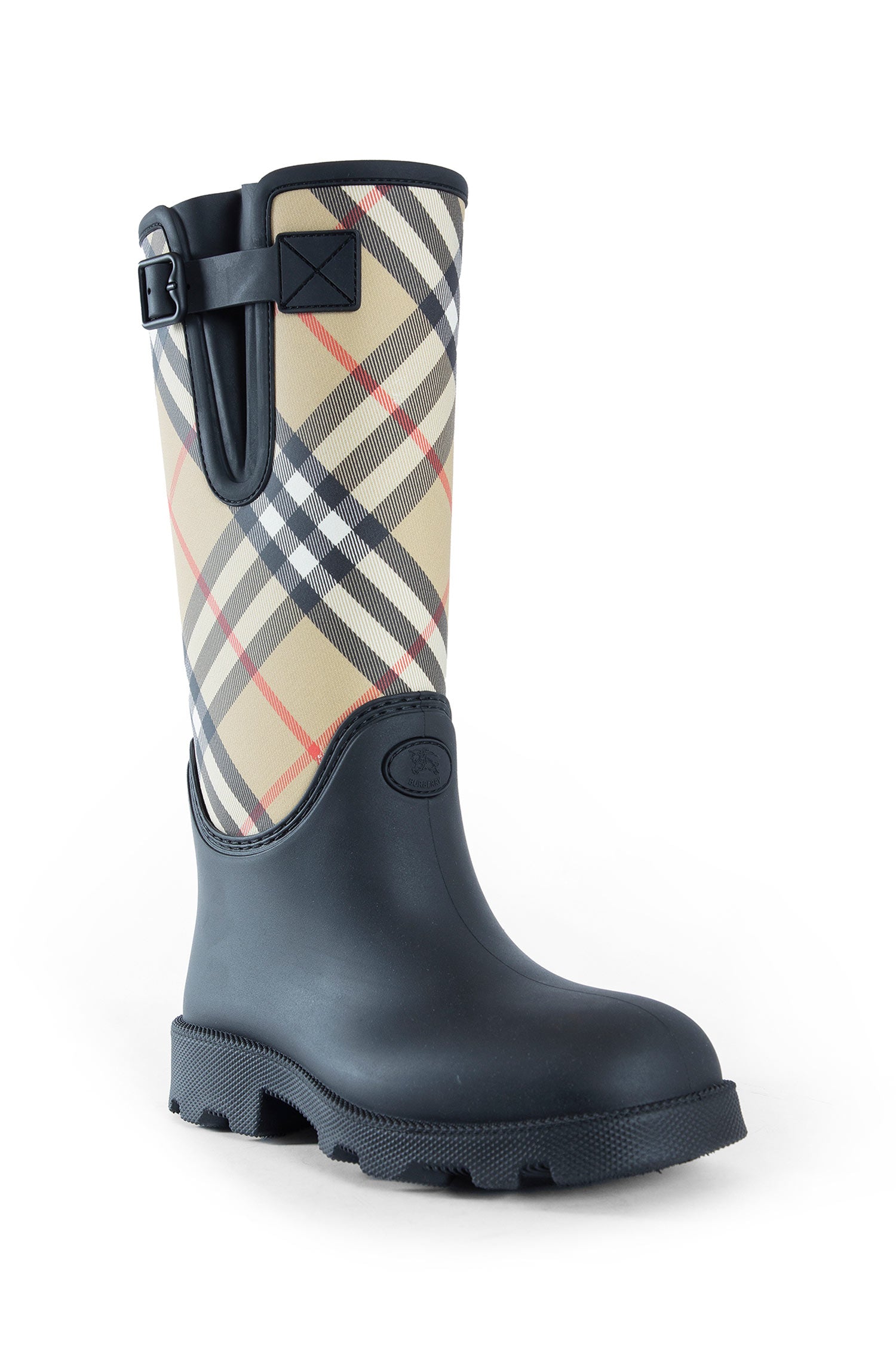 Burberry Rubber Marsh Stamp High Boots, view 2