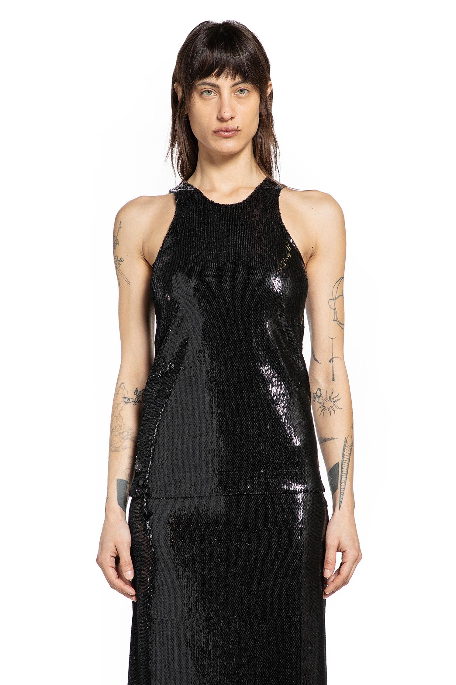 Toteme Curved Sequin Tank