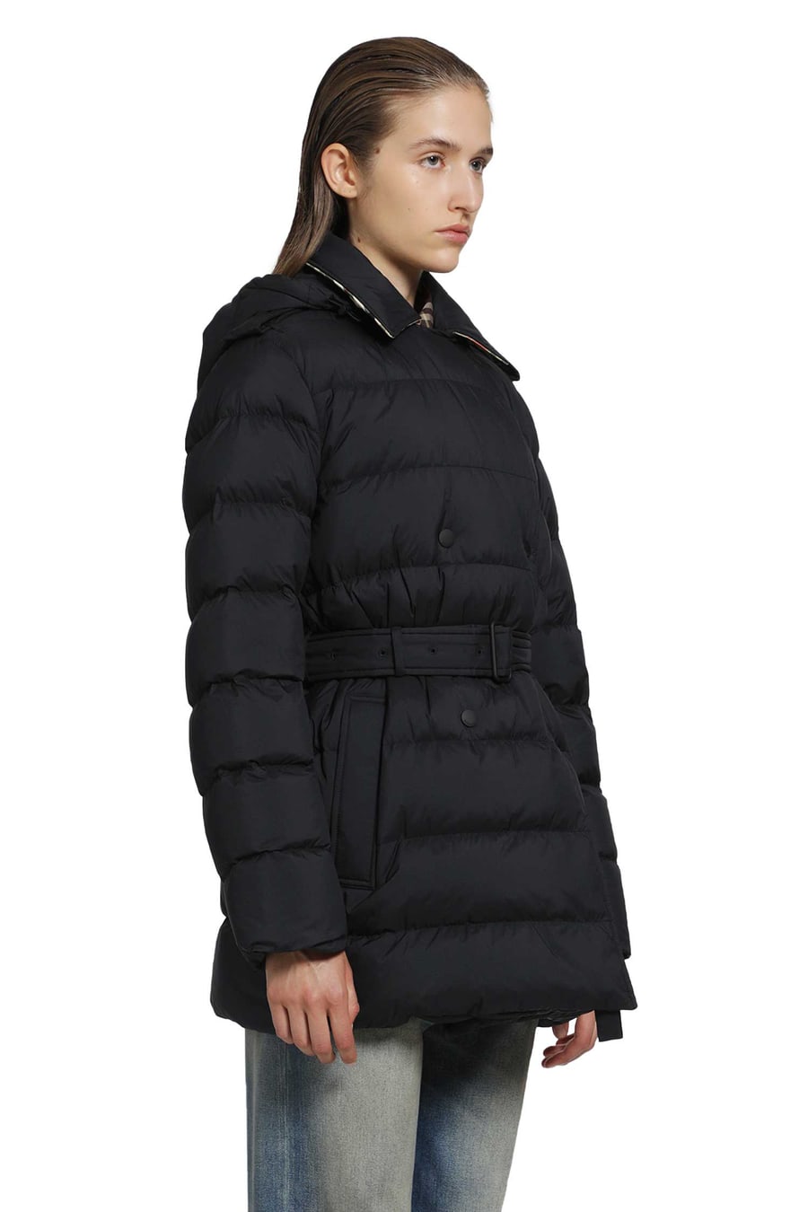 Burberry Nylon Hooded Puffer Jacket, view 2