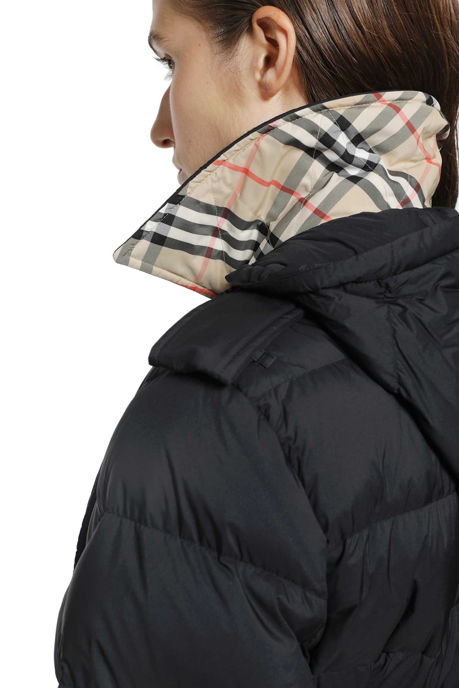 Burberry Nylon Hooded Puffer Jacket, view 4