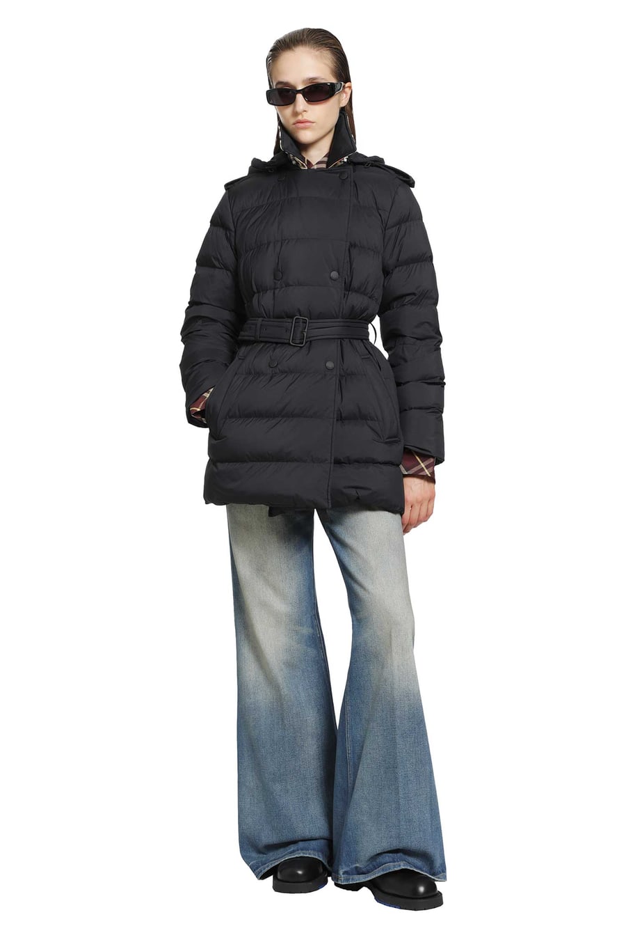 Burberry Nylon Hooded Puffer Jacket, view 5