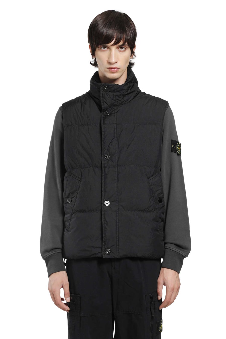 Stone Island G100010 Crinkle Reps Down Vest, view 2