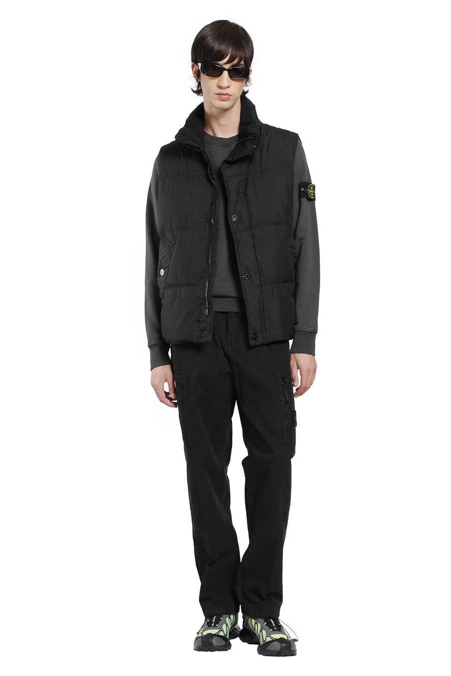 Stone Island G100010 Crinkle Reps Down Vest, view 5