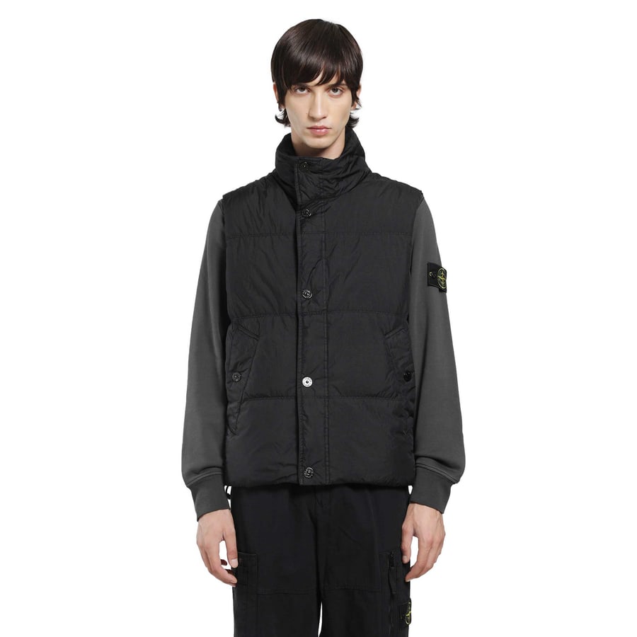 Stone Island G100010 Crinkle Reps Down Vest, view 6