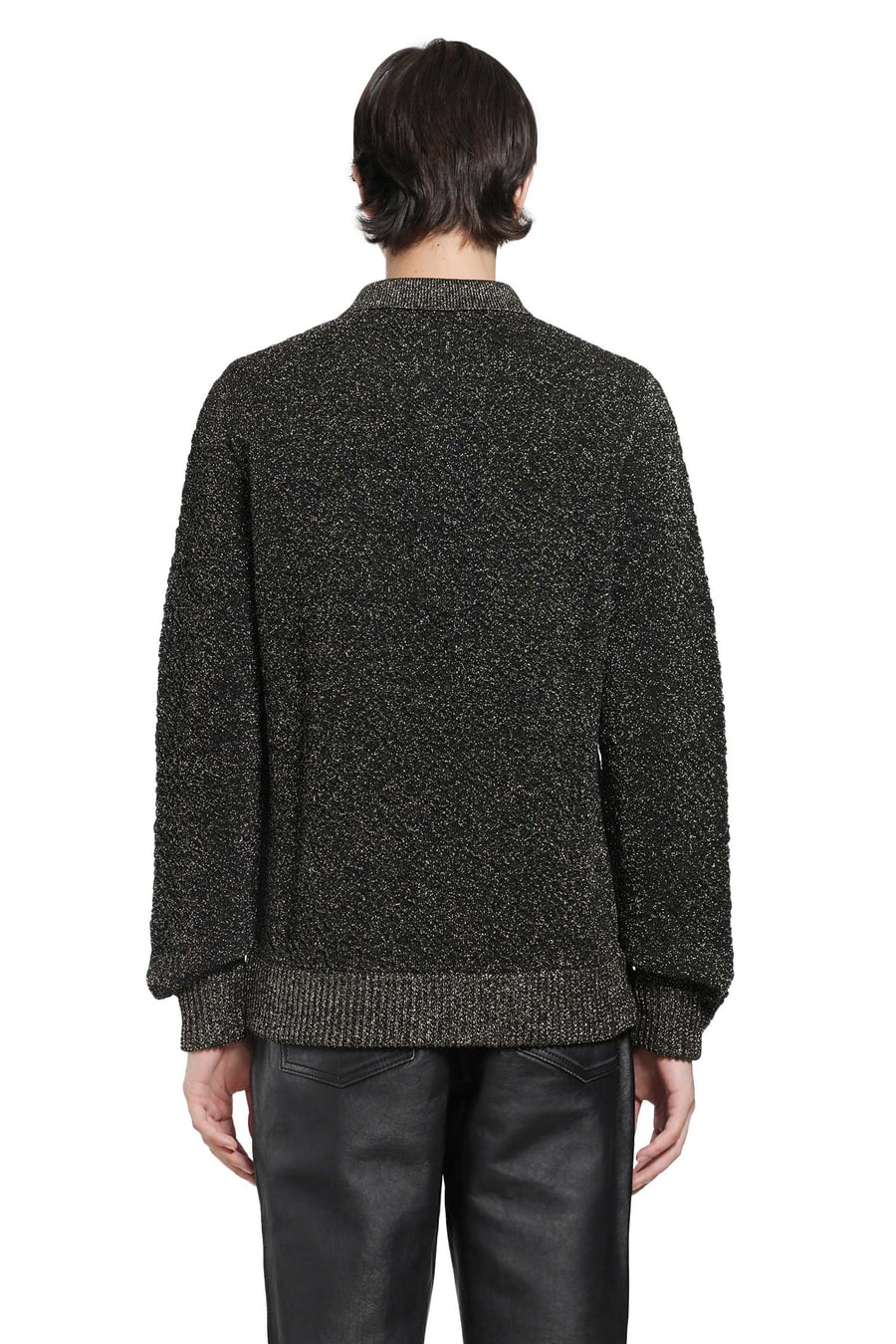 Marni Lurex Wool Polo Sweater, view 3