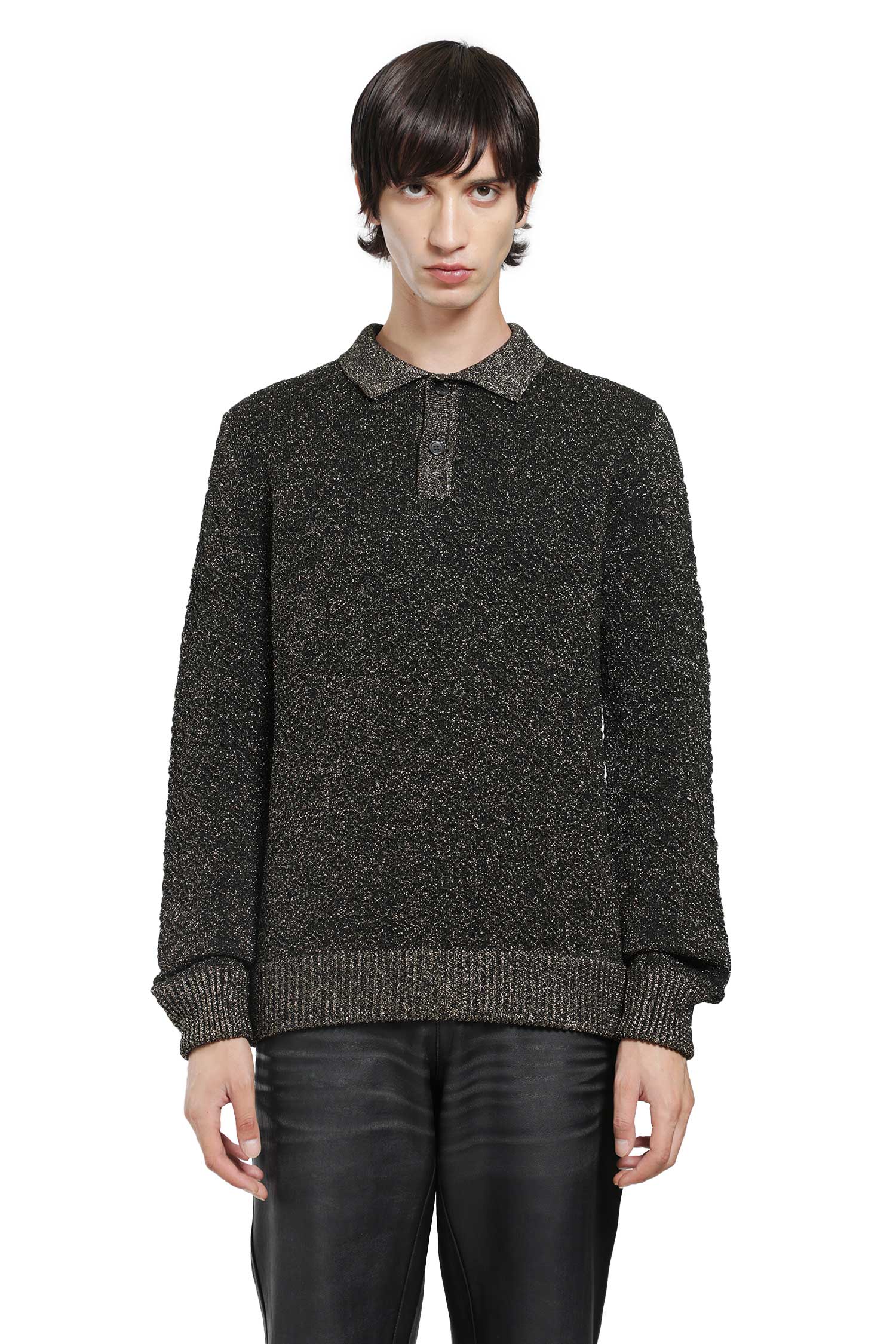 Marni Lurex Wool Polo Sweater