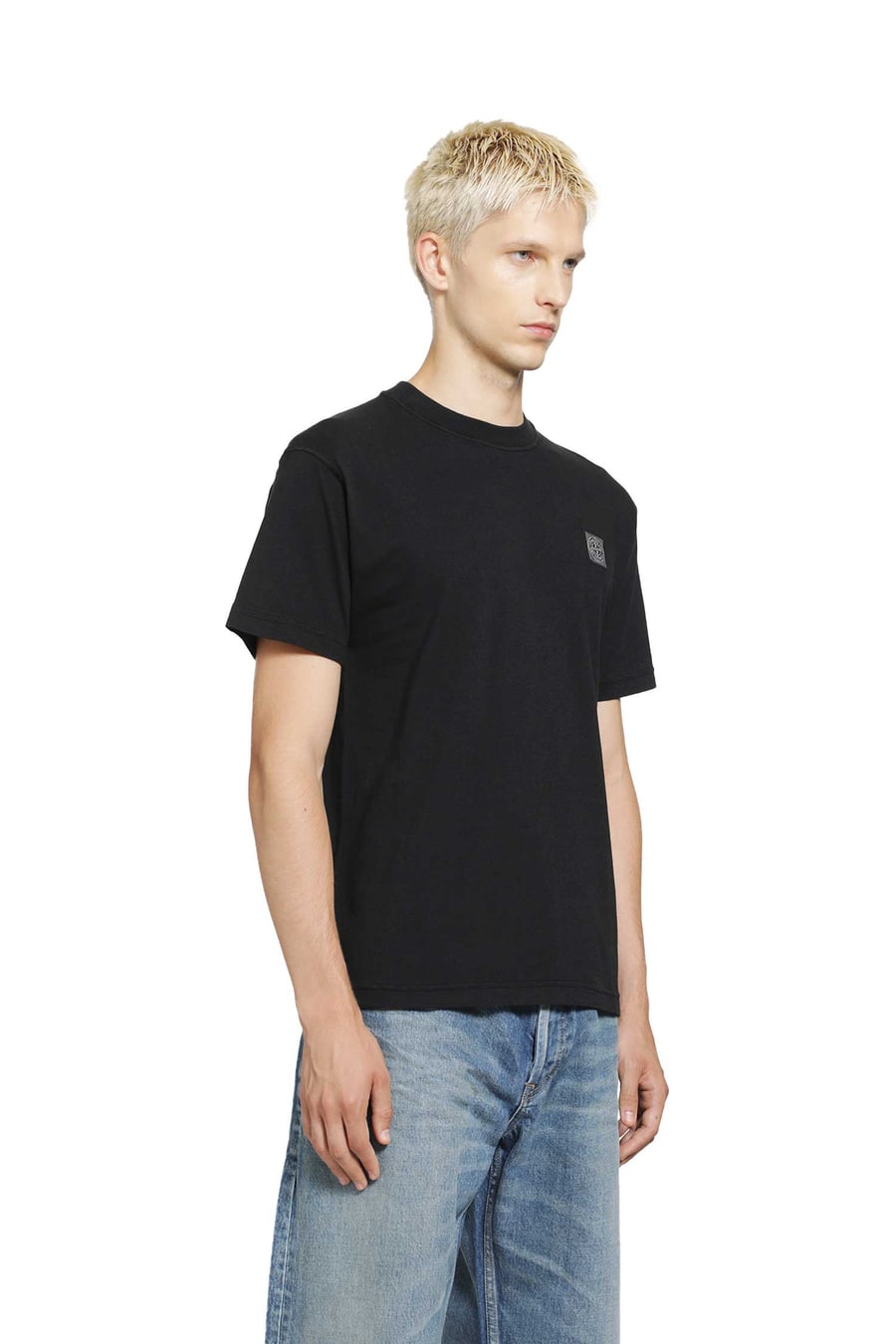 Stone Island 2100026 Cotton Jersey 'Fissato' Effect T-Shirt, view 2