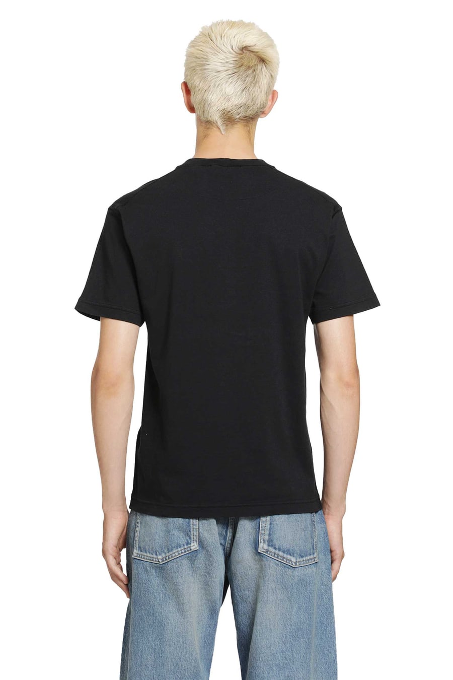 Stone Island 2100026 Cotton Jersey 'Fissato' Effect T-Shirt, view 3