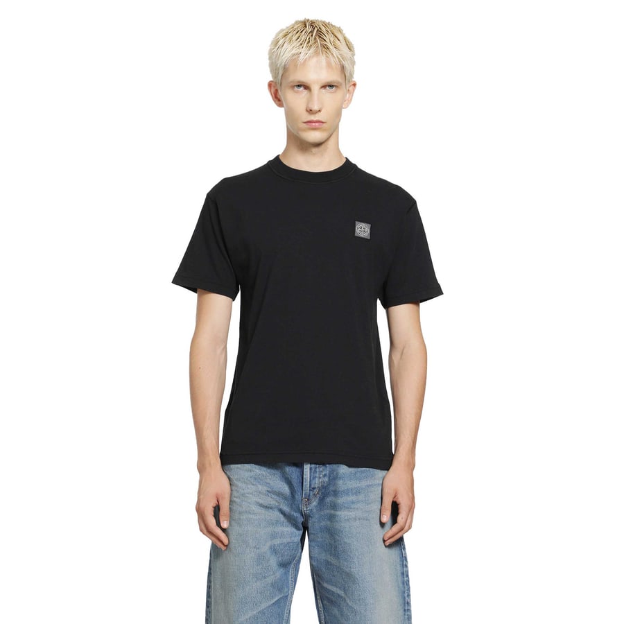 Stone Island 2100026 Cotton Jersey 'Fissato' Effect T-Shirt, view 5