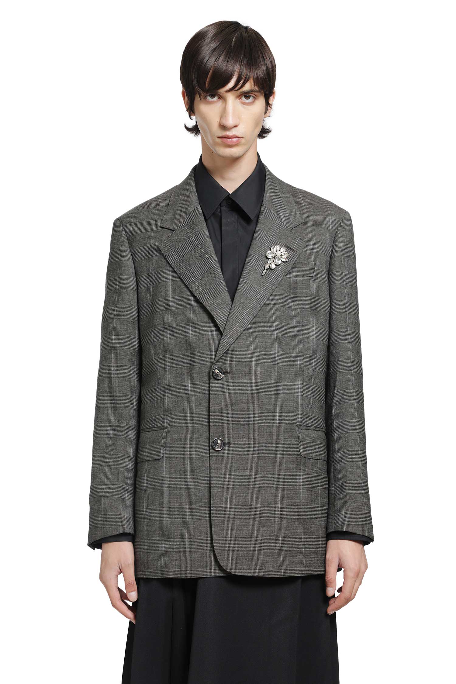 SIMONE ROCHA Notch Lapel Blazer with Embroidery