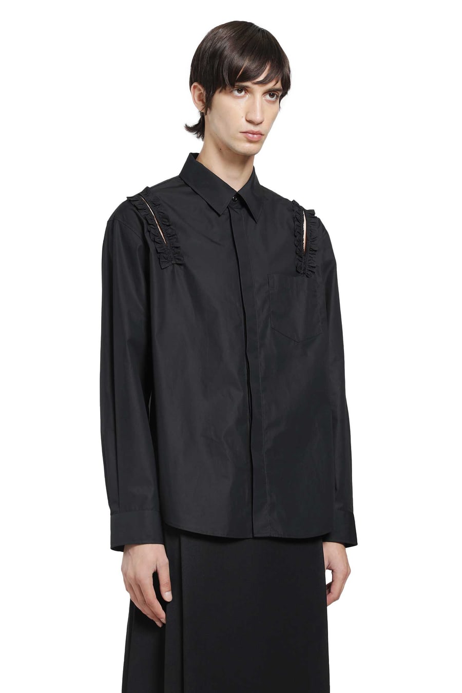 SIMONE ROCHA Ruffle Slash Shirt, view 3