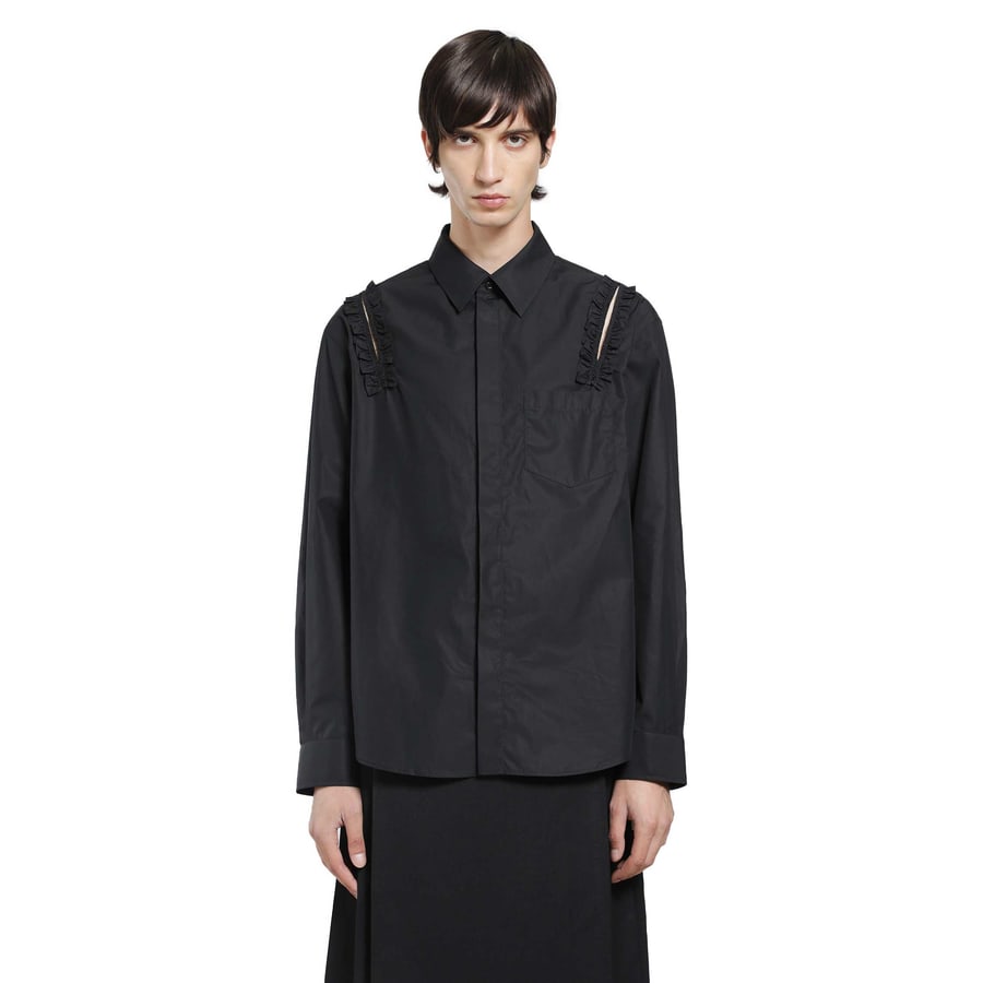 SIMONE ROCHA Ruffle Slash Shirt, view 6