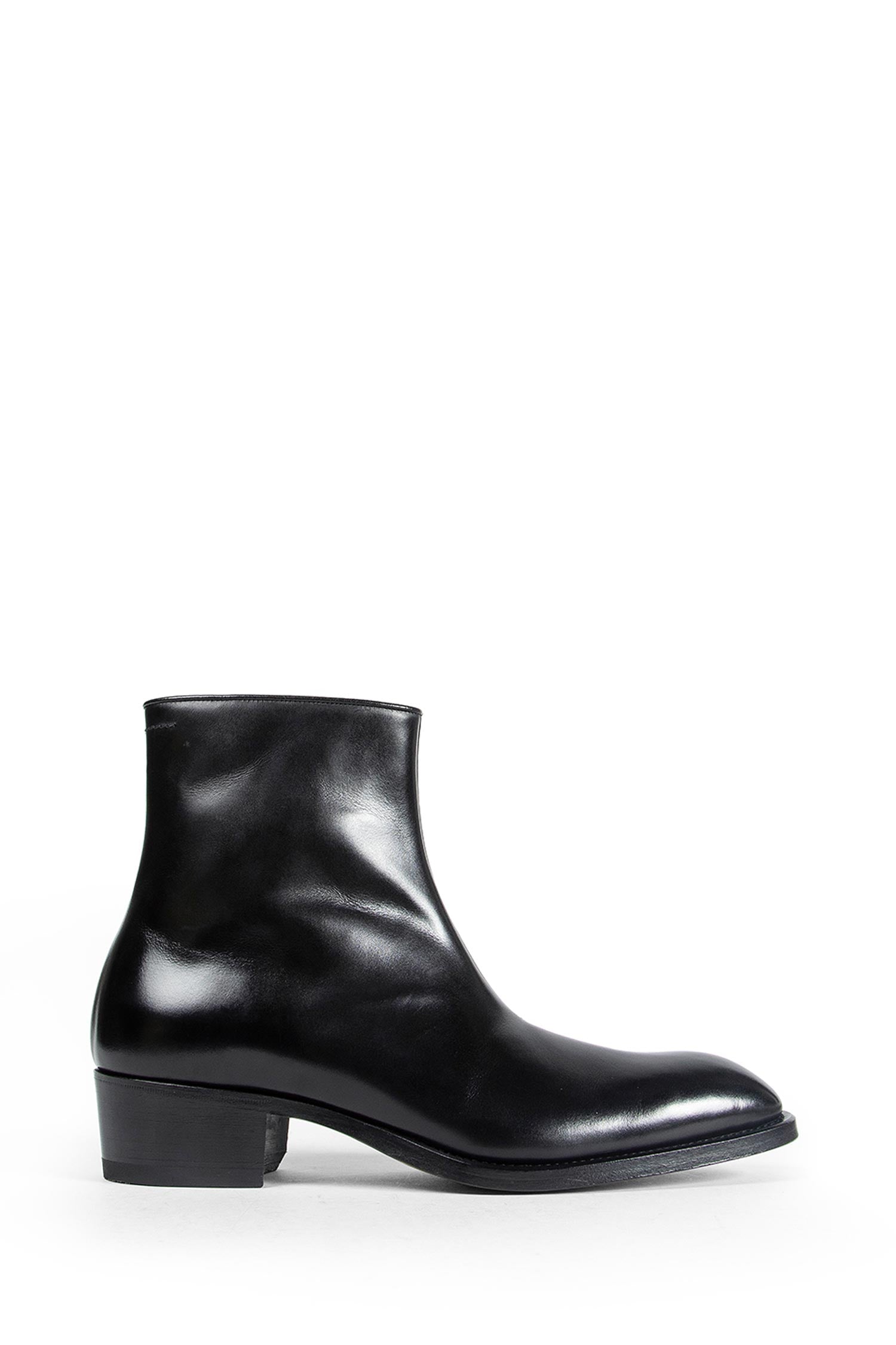 Tom Ford Burnished Leather Vincent Ankle Boots