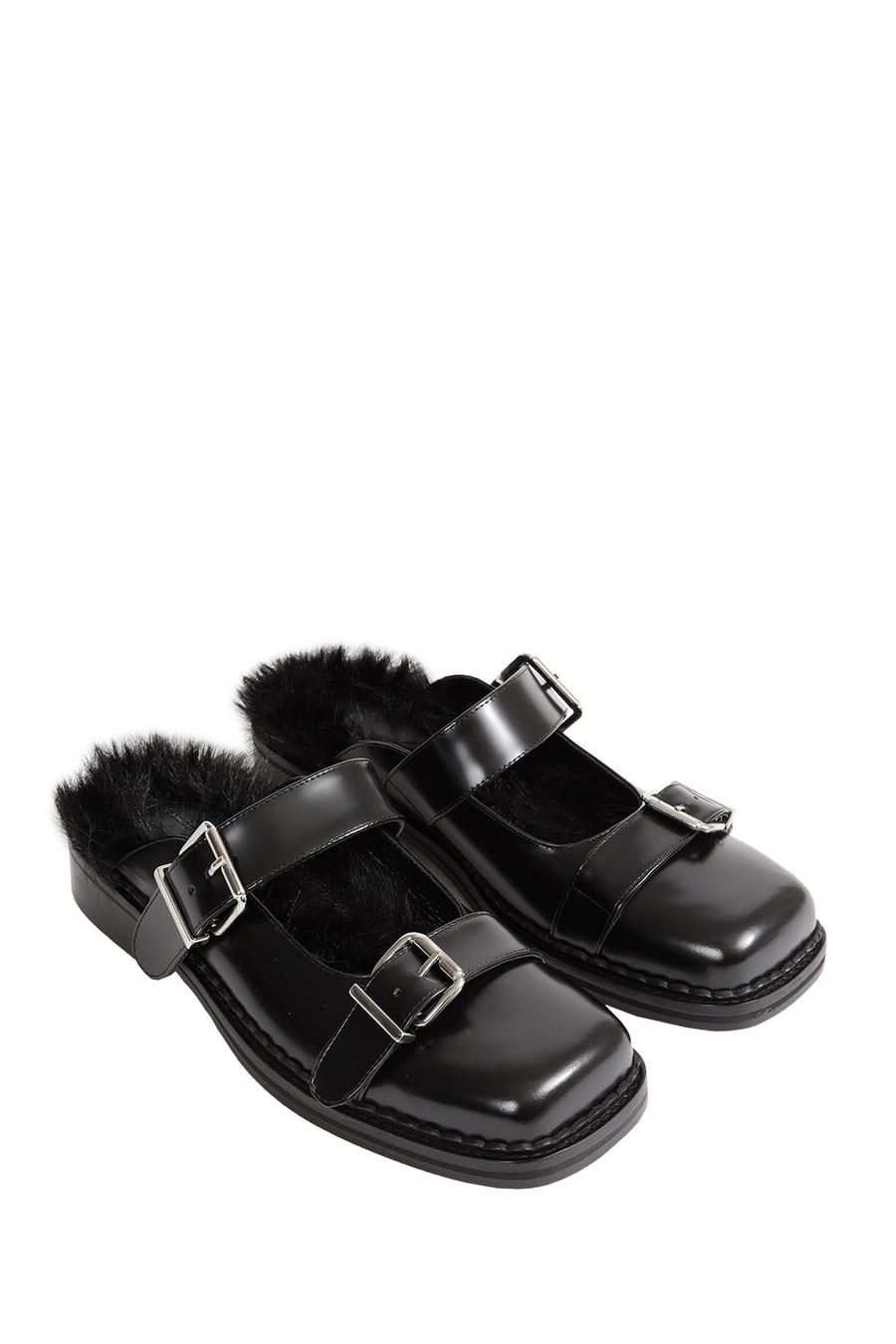 SIMONE ROCHA Buckled Mary Jane Mules, view 6