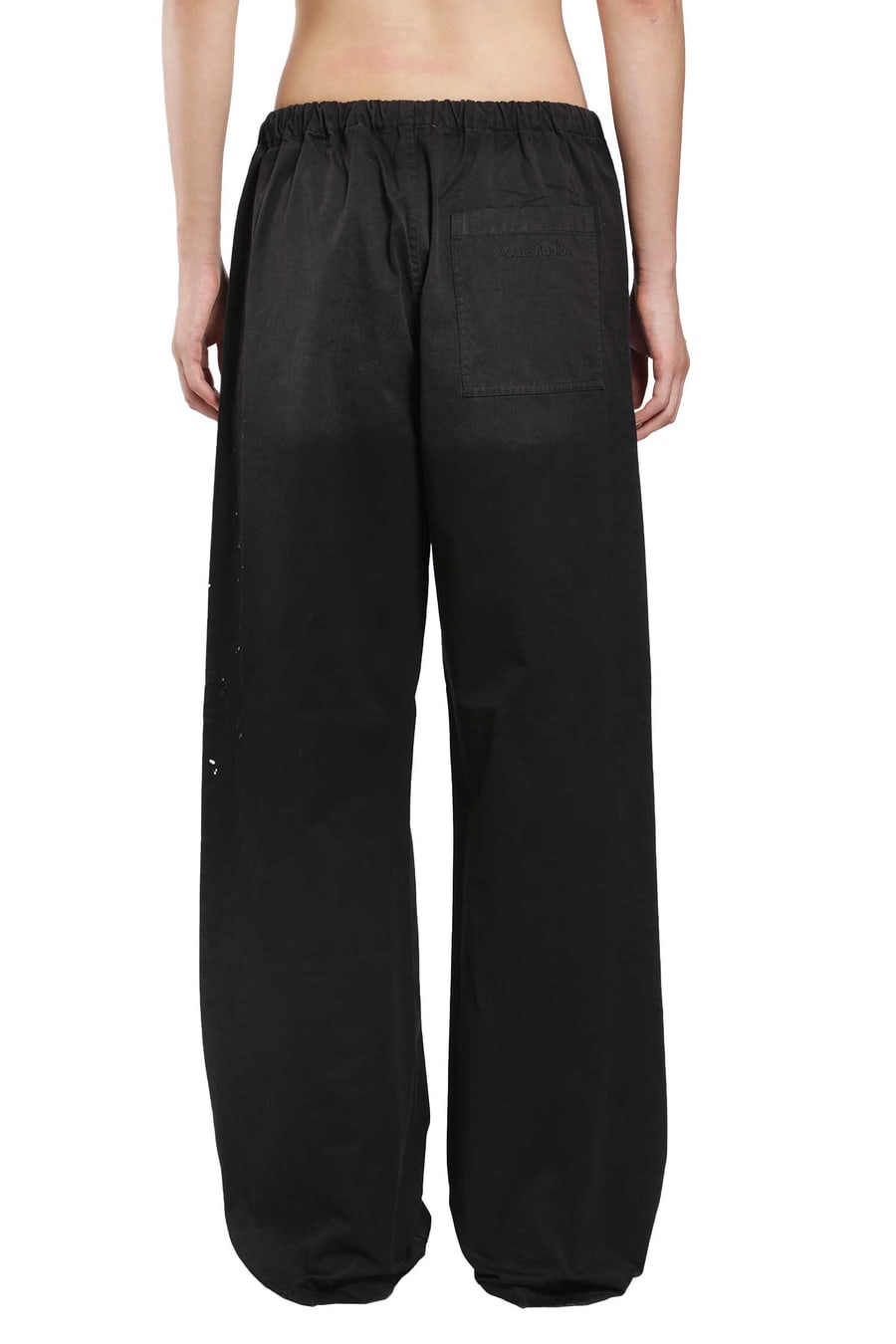 ACNE STUDIOS Washed Cotton Drawstring Trousers, view 4