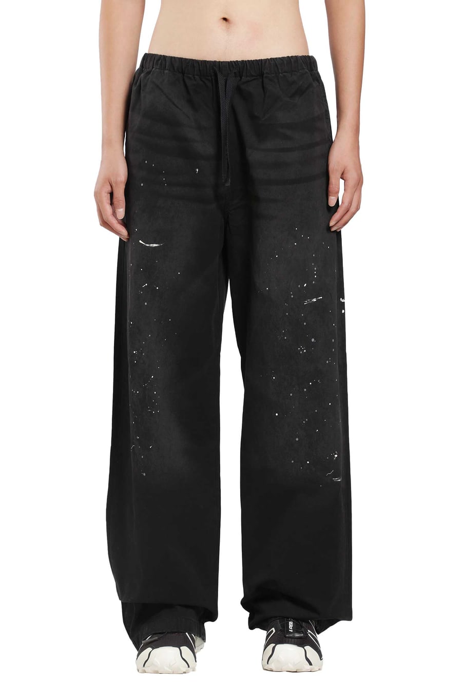 ACNE STUDIOS Washed Cotton Drawstring Trousers, view 2