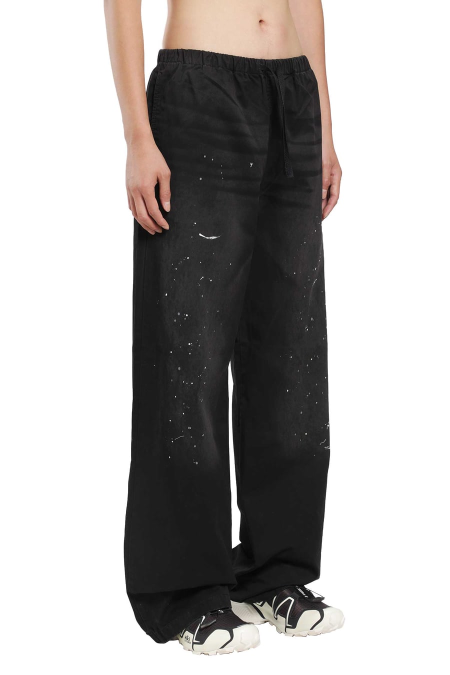 ACNE STUDIOS Washed Cotton Drawstring Trousers, view 3