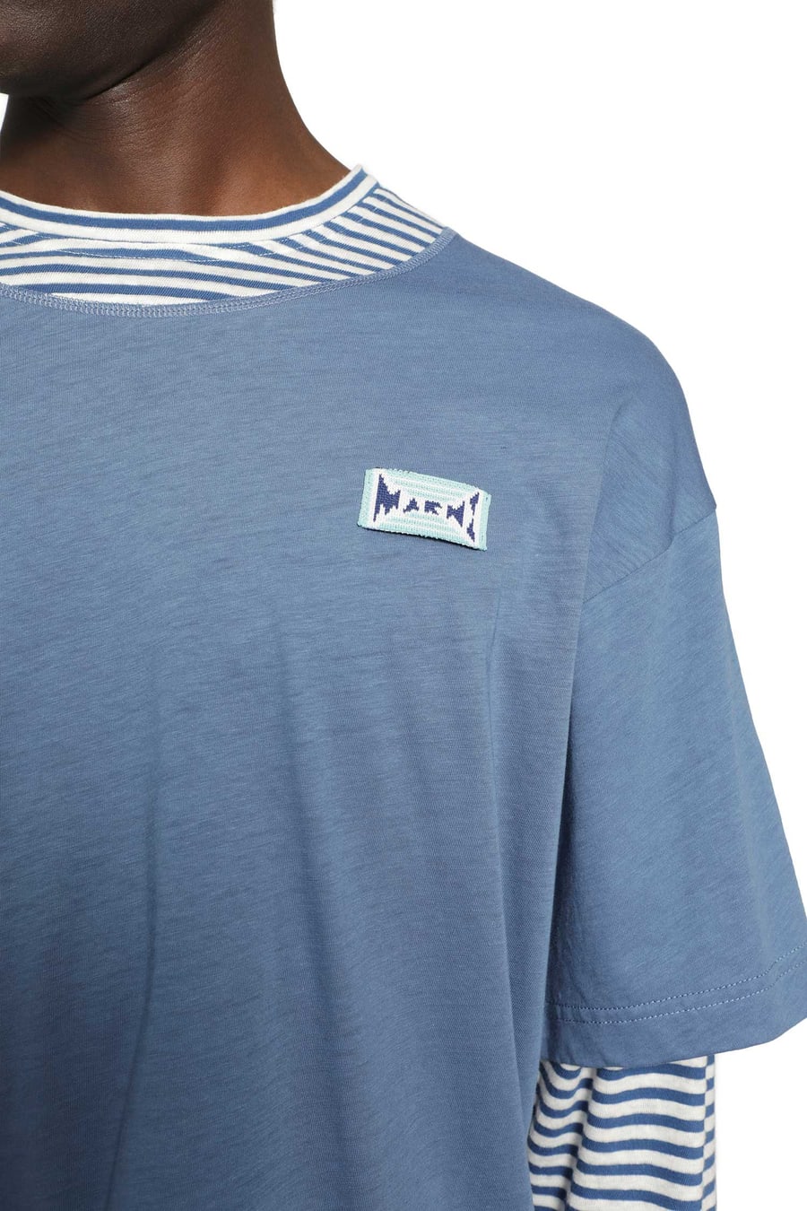 Marni Layered Cotton T-Shirt, view 5