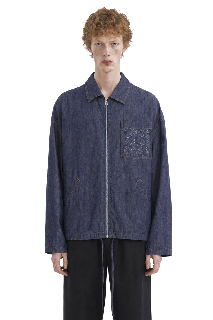 Loewe Jacket in Lightweight Cotton Chambray, view 2