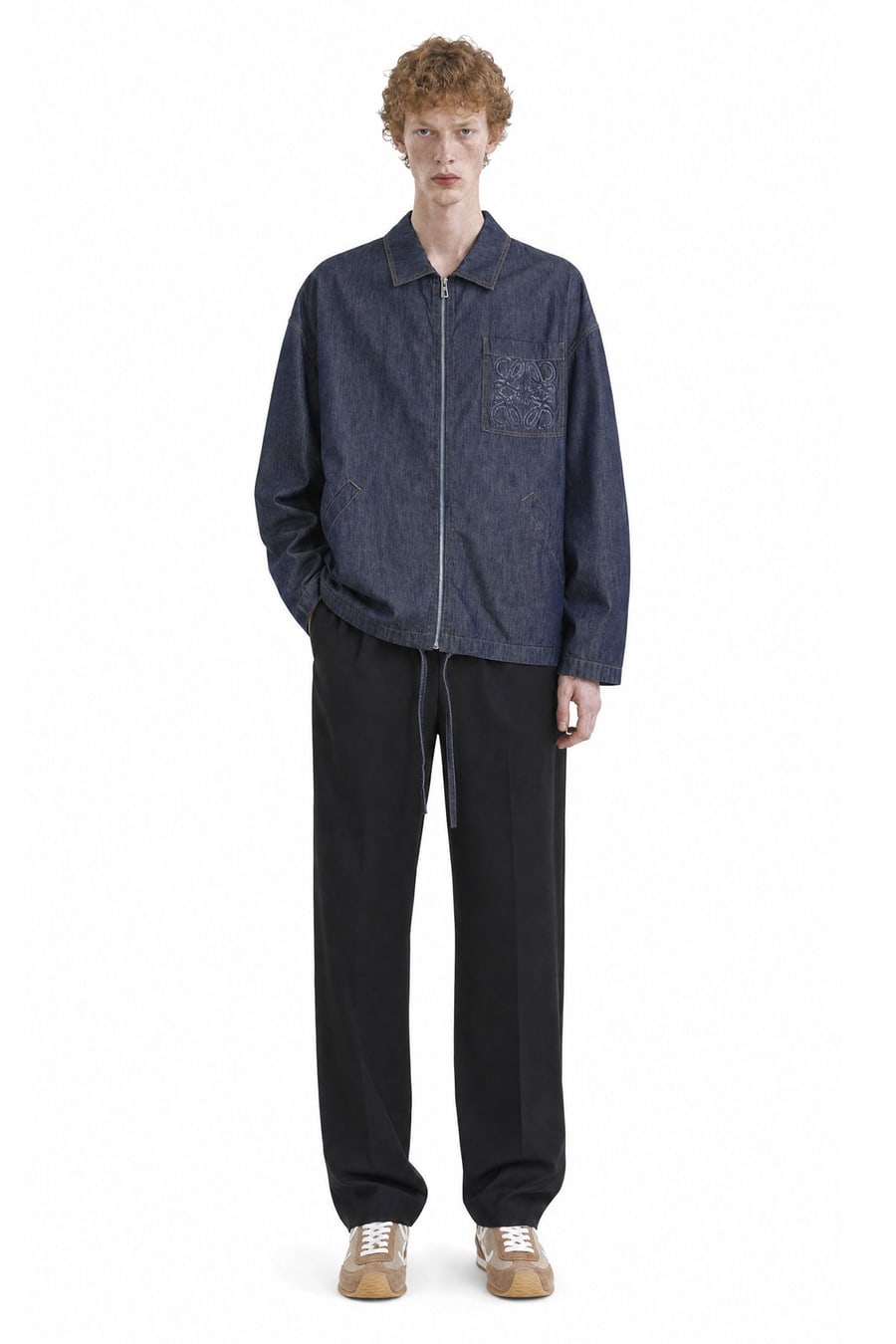 Loewe Jacket in Lightweight Cotton Chambray, view 5