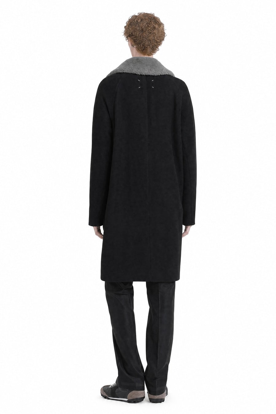 Maison Margiela Shearling Collar Coat, view 3