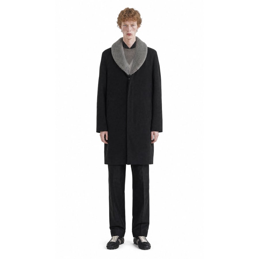 Maison Margiela Shearling Collar Coat, view 5
