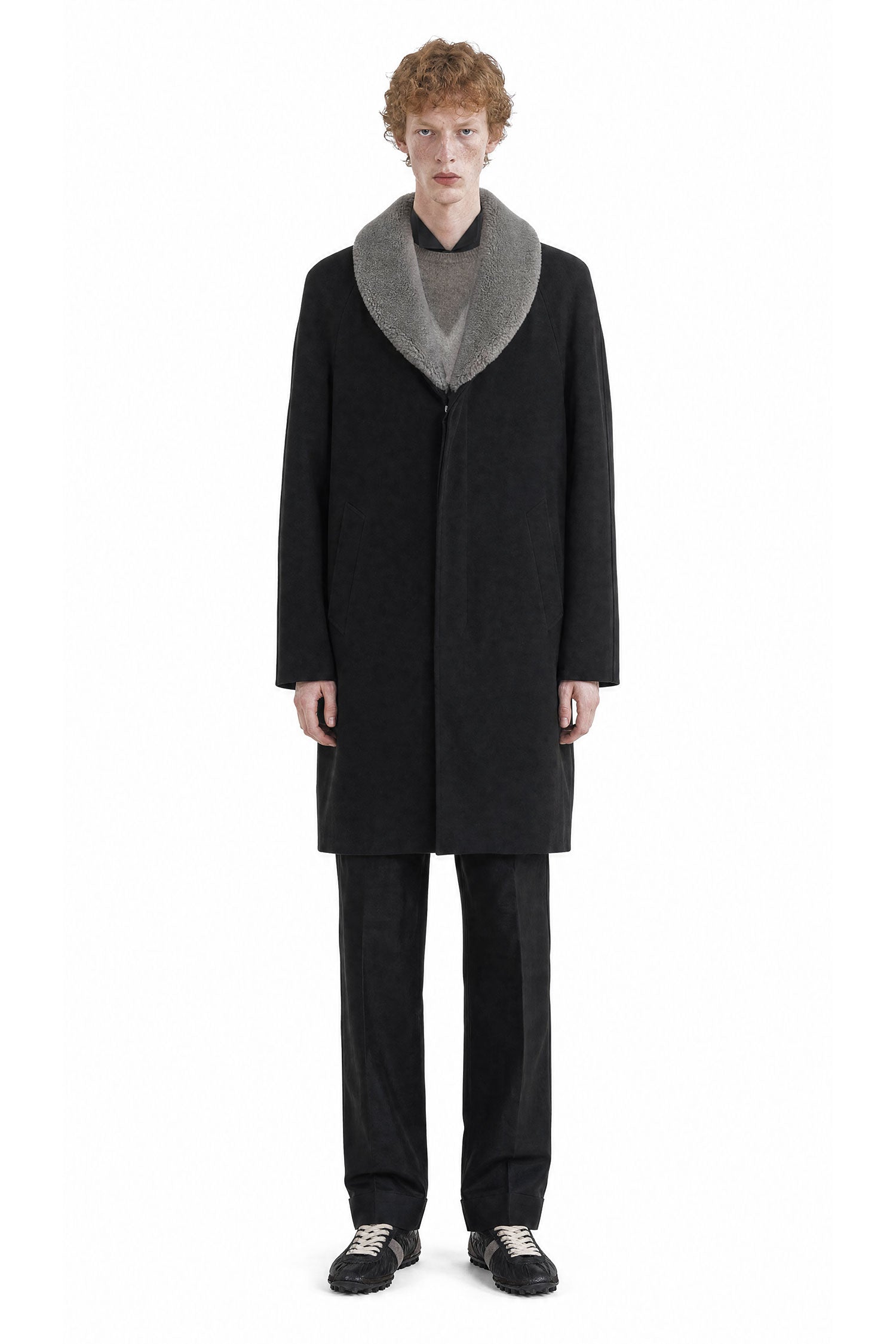 Maison Margiela Shearling Collar Coat