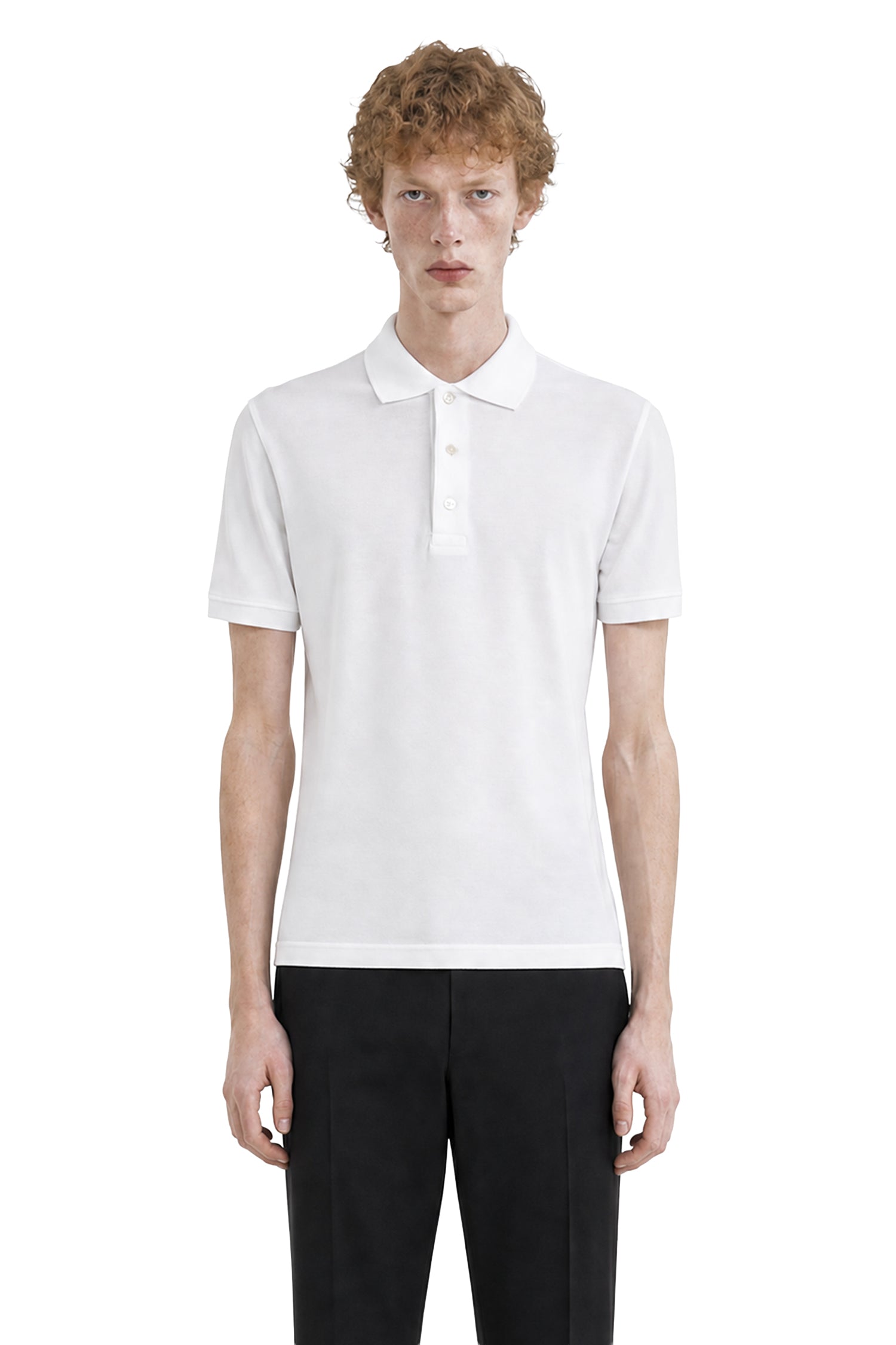 Tom Ford Piqué Short Sleeve Polo Shirt, view 2