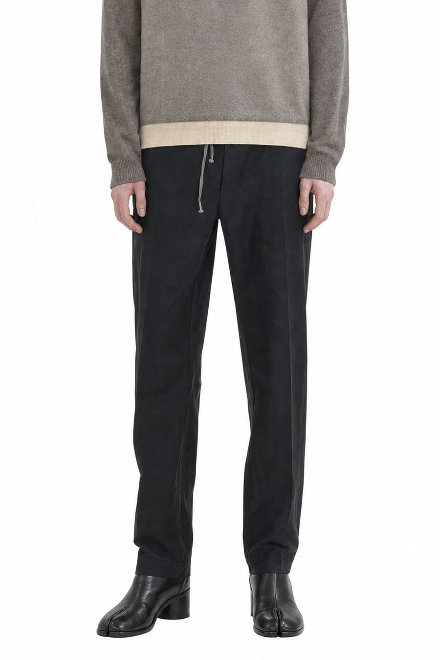 Maison Margiela Cotton Nylon Silk Drawstring Trousers