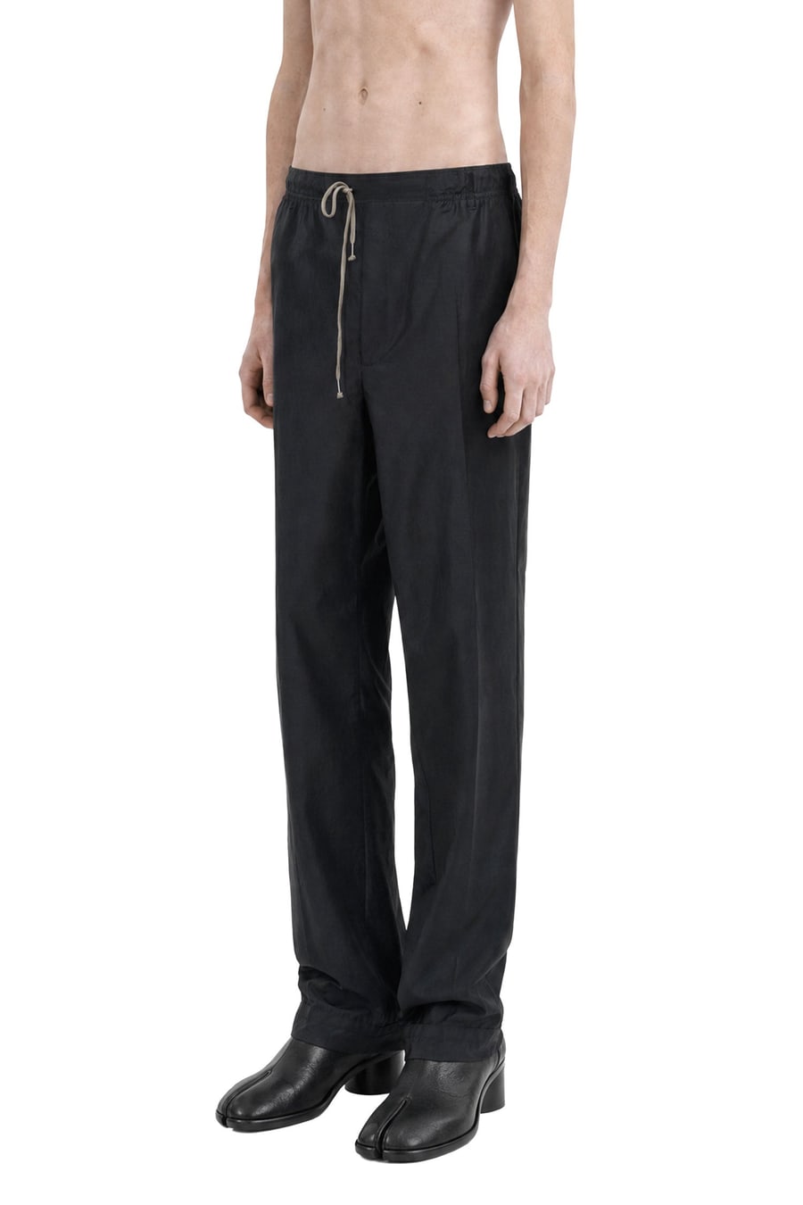 Maison Margiela Cotton Nylon Silk Drawstring Trousers, view 3