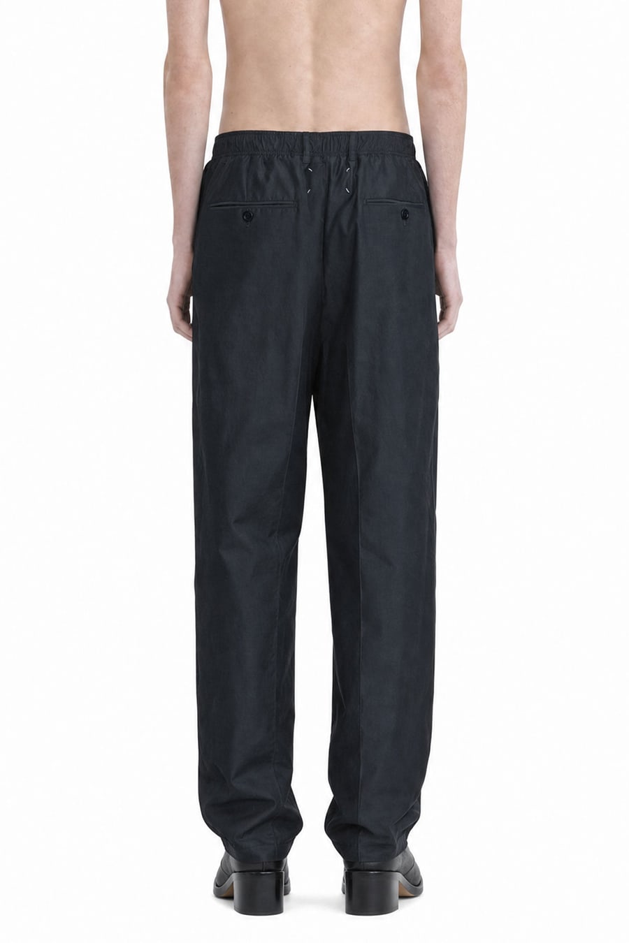 Maison Margiela Cotton Nylon Silk Drawstring Trousers, view 4