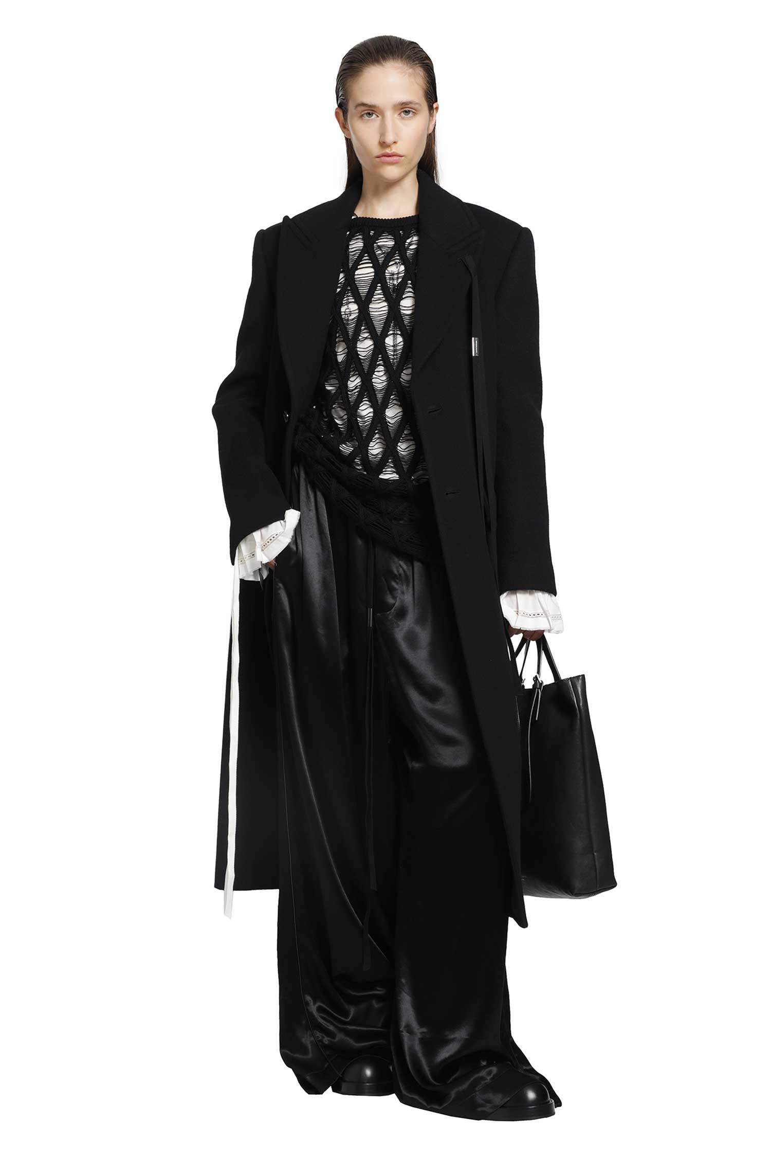 Ann Demeulemeester Aldina Beaver Wool Coat