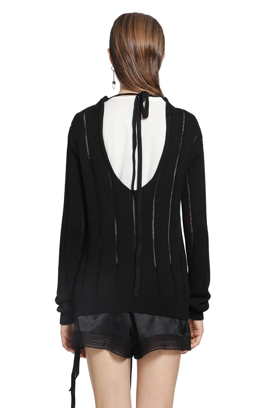 Ann Demeulemeester Nese Open Back Sweater, view 4