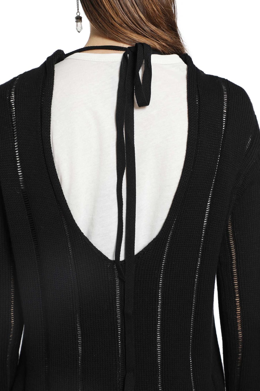 Ann Demeulemeester Nese Open Back Sweater, view 5