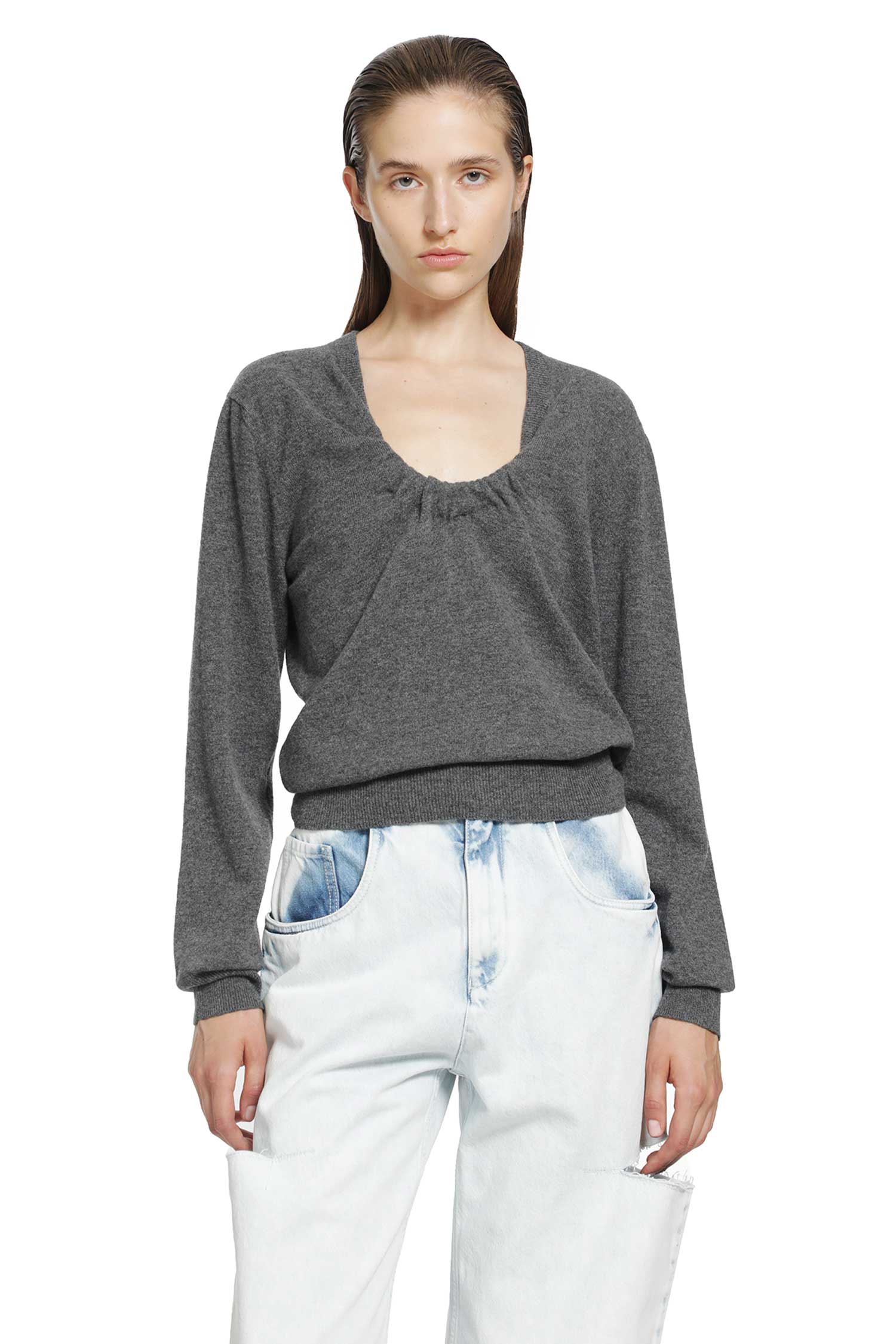 Maison Margiela Twisted Knit Crewneck Sweater, view 2